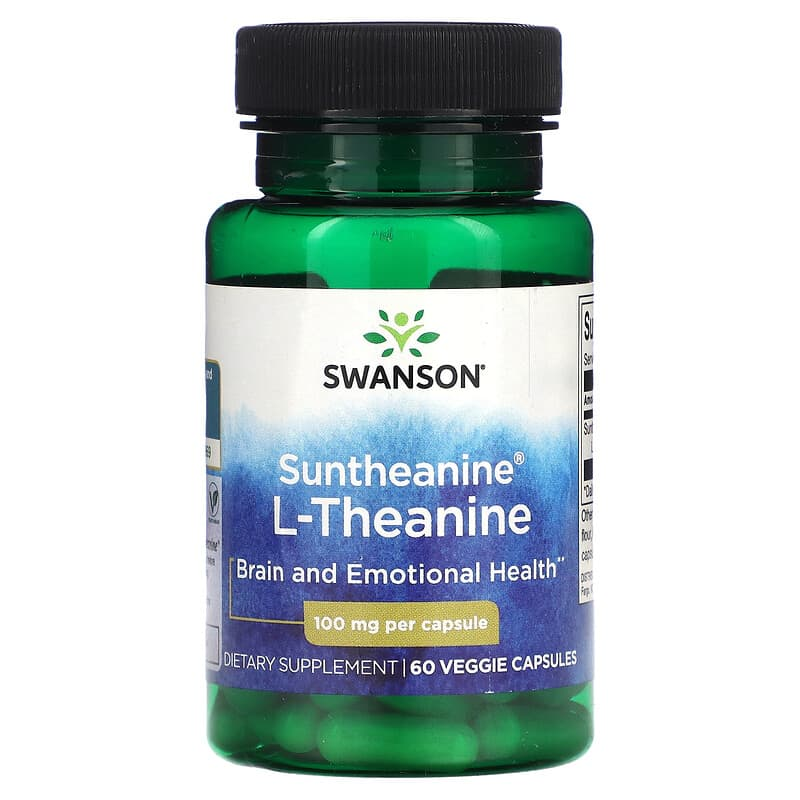 스완슨 선테아닌 L-<b>Theanine 100</b>mg 60캡슐