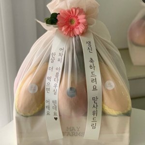 [메이팜스 우드라지] 예단과일 상견례선물 출산선물 우드상자 대전과일바구니