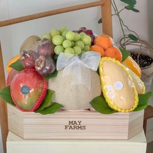 [메이팜스 우드팔각(엑스라지)] 예단과일 상견례선물 출산선물 우드상자 대전과일바구니