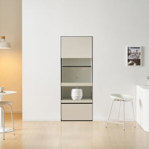 데코로쏘 550 틈새 홈카페장 오브제 타입 1860 깊이 일반형 더블슬라이드