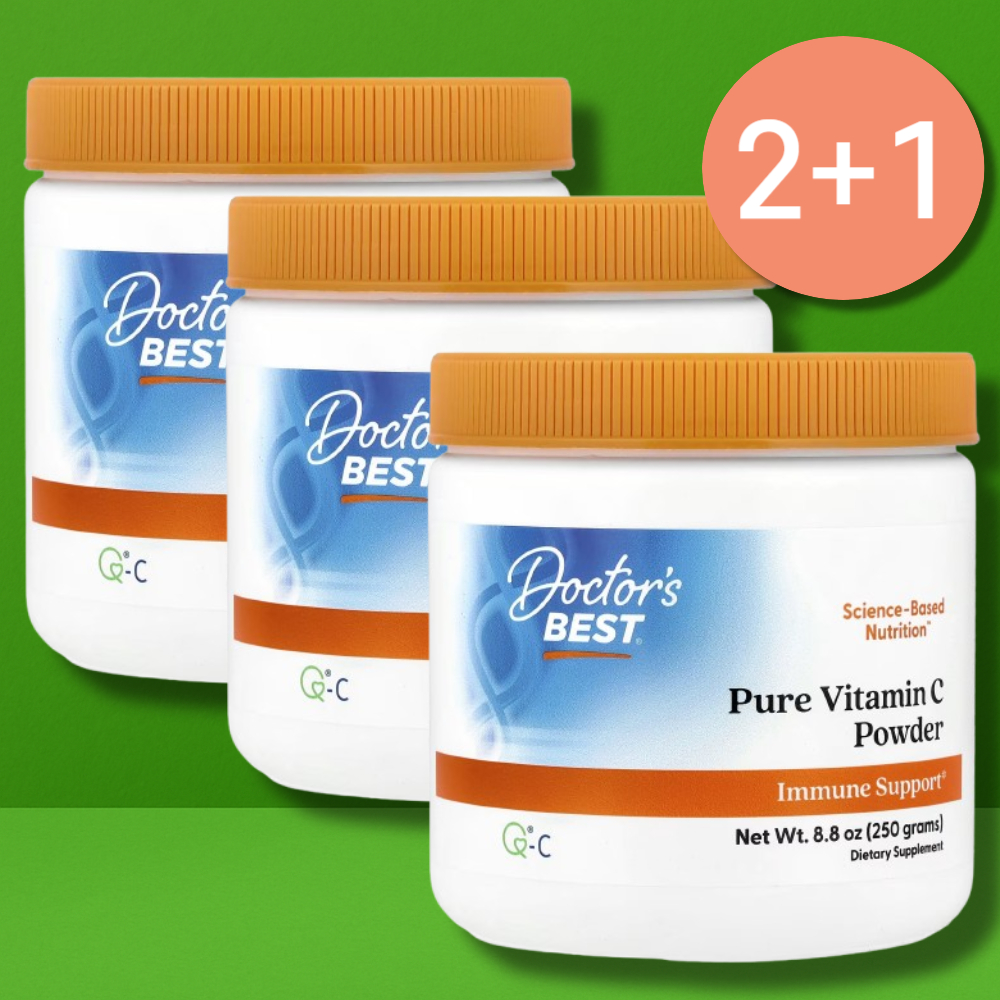 닥터스베스트 <b>비타민C</b> 1000mg 파우더 250g 아스코르브산 분말 가루 3병
