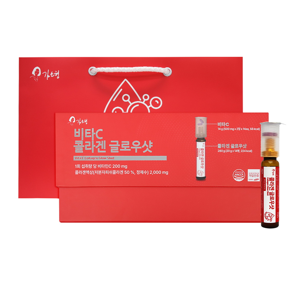 김소형 <b>비타</b>c콜라겐 <b>글로우</b>샷14병 화이트콜라겐+알부민앰플샷