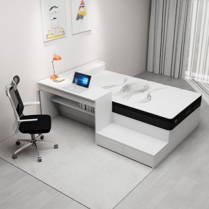 카미 책상 서랍 수납장 침대 프레임 퀸 Q