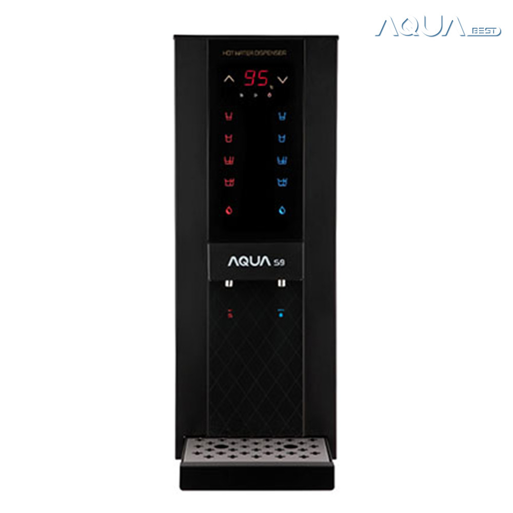 아쿠아 온수기 S9 AQUA 업소용 자동 카페온수기 핫디스펜서 정수 블랙