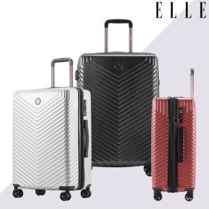 엘르 프리미엄 캐리어 확장형 더블휠 기내반입 55cm(20인치) 국내 유럽여행 캐리어
