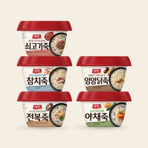 동원 양반죽 컵 4종 전복 쇠고기 야채 참치 아침해결 건강식