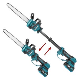 [쿨마켓] GG-240 (길이가 쭉~ 늘어나는) 무선 충전 12인치 체인톱 풀세트