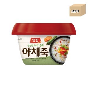 동원 양반 야채죽 컵 287g x 24개 1박스 대용량