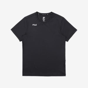 휠라 스타터 냉감 프린트 로고 티셔츠_FS2RSE2201MBLK