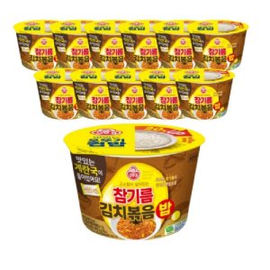 오뚜기 참기름김치볶음밥 264g 즉석국 포함 12개 (컵밥)