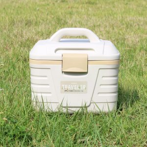 코멕스 캠핑 미니 대형 아이스박스 10L, 베이지