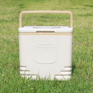 코멕스 캠핑 미니 대형 아이스박스 20L, 베이지