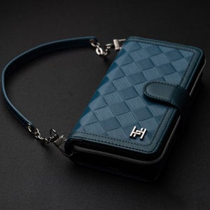 아이폰12미니 케이스 뷰노 카드 지갑 지퍼 피콕블루 (KGS), 아이폰12 미니