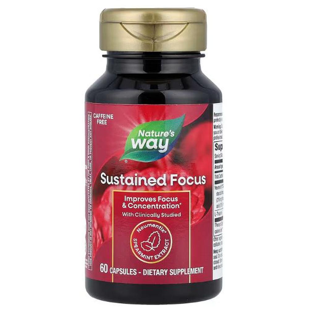 네이쳐스웨이 브레인헬스 <b>서스테인드 포커스</b> 캡슐 60정