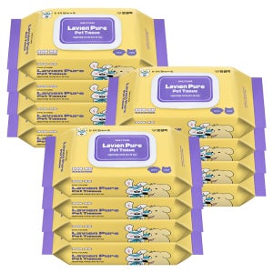 펫생각 도톰한 80매 12팩 고양이 강아지 물티슈 유기농 저자극 바디 펫 애견 반려동물