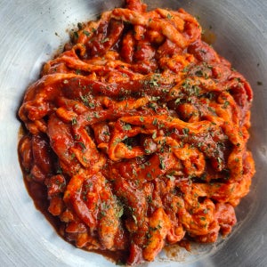 양념 유황오리 1kg 캠핑고기