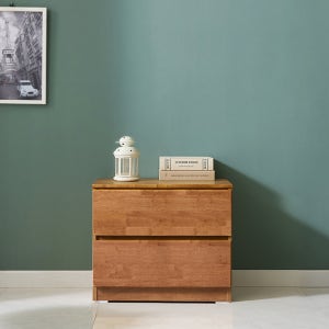 2단 원목 서랍장 러버 600 (월넛) 팀버스리빙
