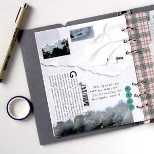 [잼스튜디오] A6 WIDE 6공 오브제 리필 속지