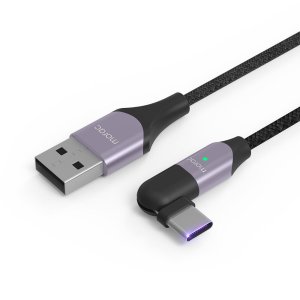 모락 로테 회전 LED USB C타입 고속 충전 케이블