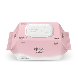 미래생활 잘풀리는집 네이즈 베이직 아기물티슈 캡형 100매 1팩