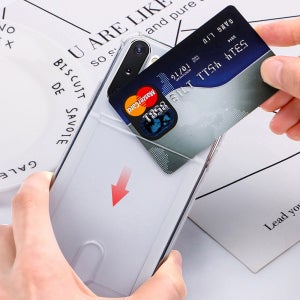 아이엔픽 원픽온 카드 범퍼 젤리 휴대폰 케이스 투명, 갤럭시노트8 (N950)