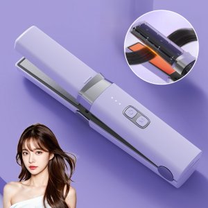 무선 부목 스트레이트 롤 겸용 앞머리 전기 클립 휴대용 미니 고데기 립스틱 충전 클립보드 무선 휴대용 매직기 휴대용무선고데기미니