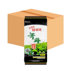 소문난삼부자 녹차김 40g x 20개 1박스
