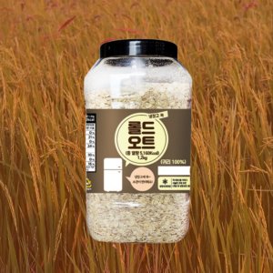 냉장고 쏙 롤드 오트 압착 귀리 식사 대용 오나오 오트밀 1.2kg