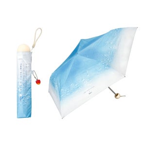 WPC 2025 일본 양산 미니 경량 UV차단 3단 우양산 하와이안 블루 크림소다