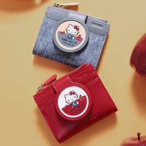 TouTou Hello Kitty 헬로키티 가죽지갑 가죽 카드홀더 카드지갑 차이나 공스