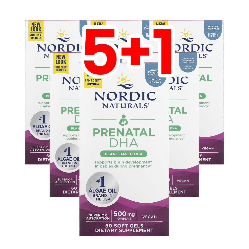 [5+1] 노르딕 <b>프리네이탈 오메가3</b> DHA 250mg 60정