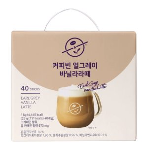 커피빈 얼그레이 바닐라라떼 COFFEE 스틱 아이스 커피 코스트코 25g x 40개입