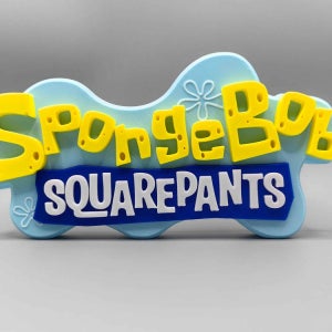 스펀지밥 3D프린팅 로고