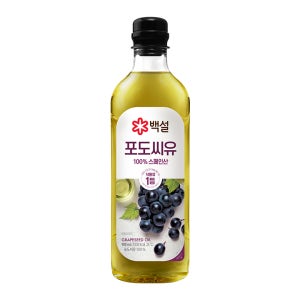 백설 포도씨유 900ml, 4개