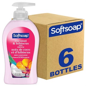 소프트솝 핸드워시 코코넛 히비스커스 332ML 6개