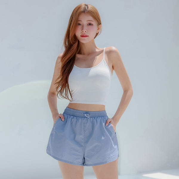 [N배송]크라시앙 플립 레깅스 비치팬츠 여자 래쉬가드 반바지 보드숏 여름 수영복 바지 단품