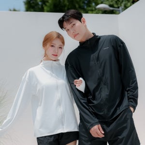 크라시앙 선핏 커플 집업 래쉬가드 여성 남성 긴팔 오버핏 루즈핏 남녀공용 빅사이즈 수영복