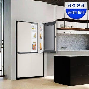 삼성전자 비스포크 AI 냉장고 4도어 902L RM70F90M1GD 1등급 대용량 푸드쇼케이스 에센셜베이지