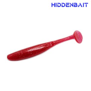 히든베이트 타이탄2 쉐드웜 소프트베이트 루어웜 광어낚시 배스낚시 H016 CHERRY RED, 11cm(4.3인치)