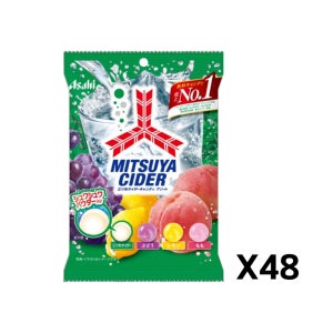 아사히 미츠야 사이다 사탕 4가지맛 일본캔디 112g, 48개