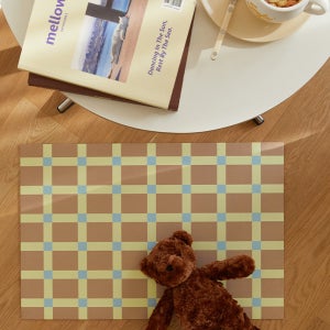 마틸라 빨아쓰는 1초 흡수 소프트 규조토 욕실 주방 발매트(40X60)-테디체크