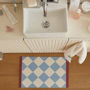 마틸라 빨아 쓰는 1초 흡수 소프트 규조토 욕실 주방 발매트 (40X60) - 클래식타일