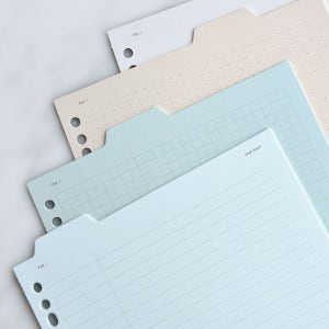 [플레픽] 폴더인덱스패드A5 (6공20공 리필지)