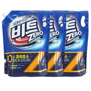 때가 쏙 비트 Zero 액체세제 드럼용 리필2L 3개