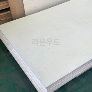 자작나무합판 UV코팅 4T 1220x2440 양면하도 투명무광