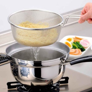 시모무라 스텐 20cm 편수 채반 냄비 데침용 파스타 국수 인덕션 냄비