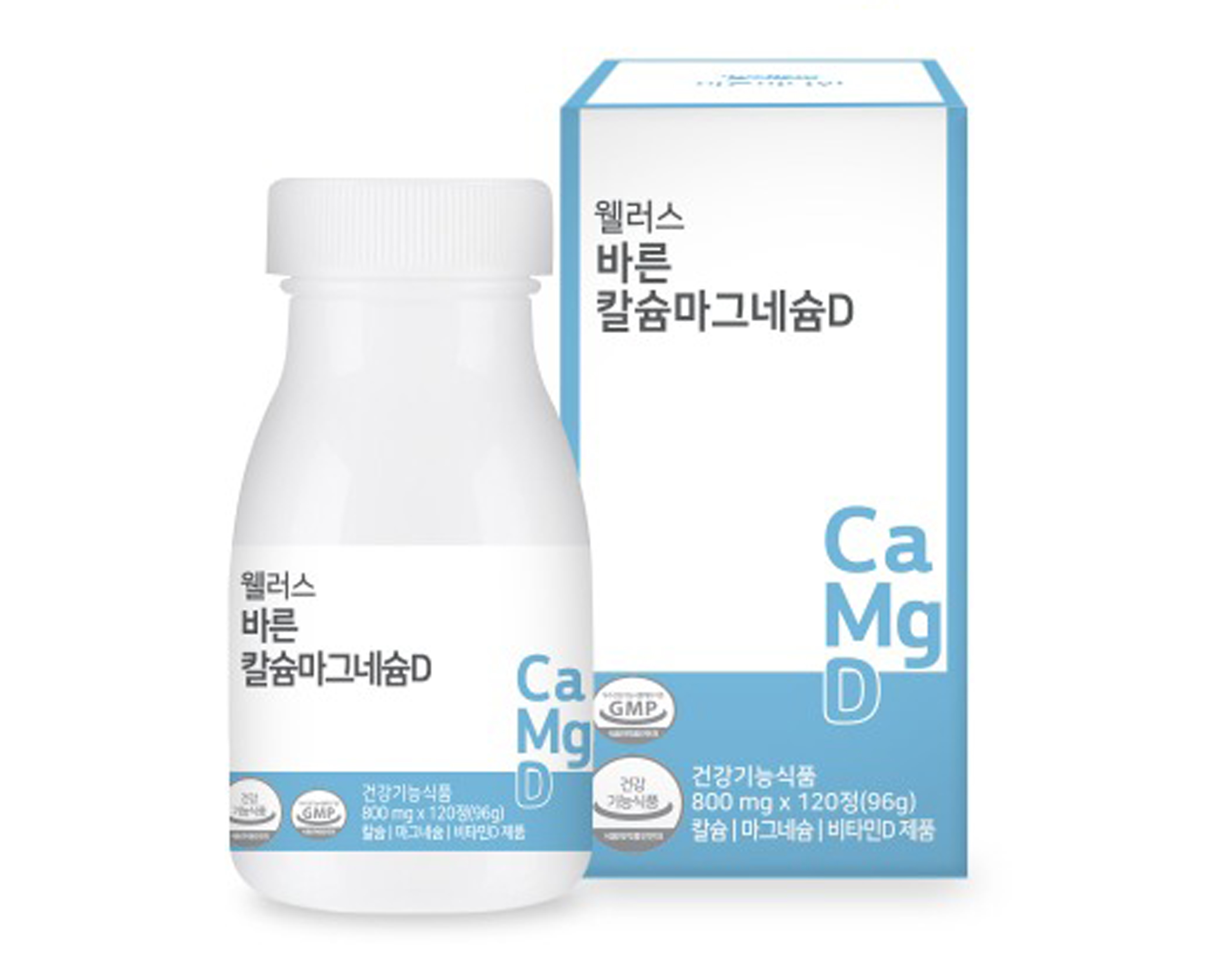 바른 <b>칼슘</b>마그네슘D 650mg 120정, 1개