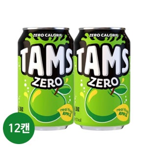 탐스 제로 사과, 355ml, 12개