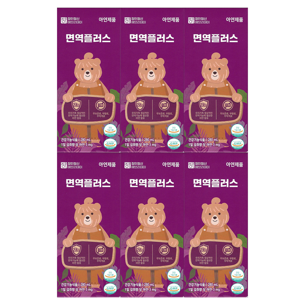 장인정신에브리데이 면역플러스 280ml 6개