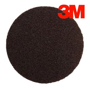 3M SC 디스크 100mm (4인치) 무홀 CRS 갈색 120방 스카치 브라이트 수세미
